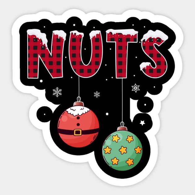 Chest Nuts Christmas Matching Couple Chestnuts Sticker by fenektuserslda